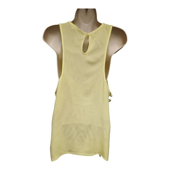 Lush Neon Green Lightweight Asymmetric Hem Size Medium - Picture 3 of 9